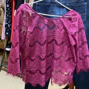 Material Girl Magenta Summer Top